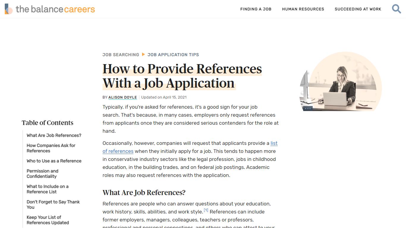 How to Provide References With a Job Application - The Balance Careers
