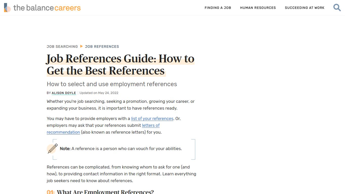 Job References Guide: How to Get the Best References - The Balance Careers